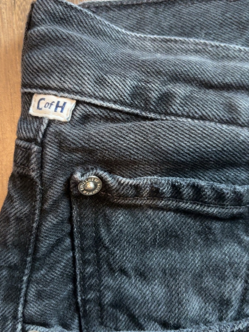 Citizens of Humanity Ayla Raw Edge black Wide Leg jeans size 30 - Picture 4 of 9